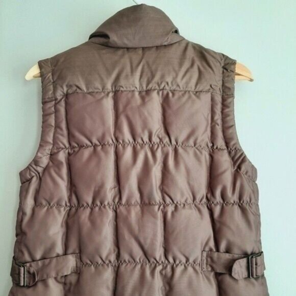 EDDIE BAUER Yukon 550 Quilted Goose Down Vest Tan Brown Sz M - Picture 6 of 11